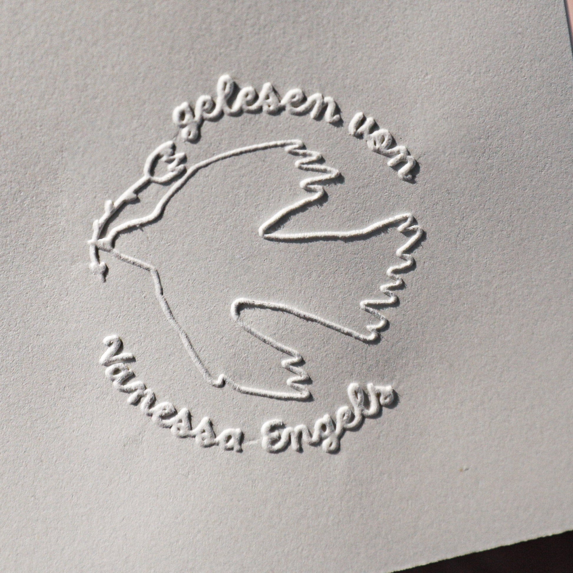 Buchprägestempel „Taube" - IN LOVE WITH PAPER