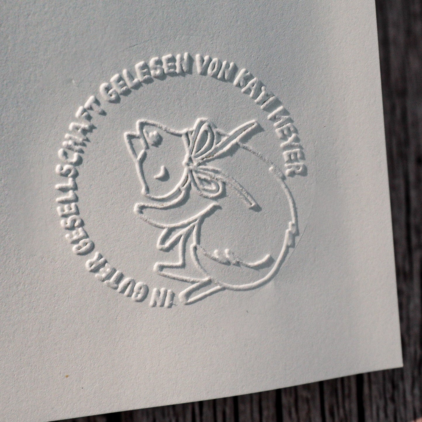 Buchprägestempel "Wortschatz" - IN LOVE WITH PAPER