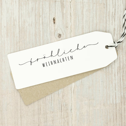 Filigraner Stempel "Fröhliche Weihnachten"