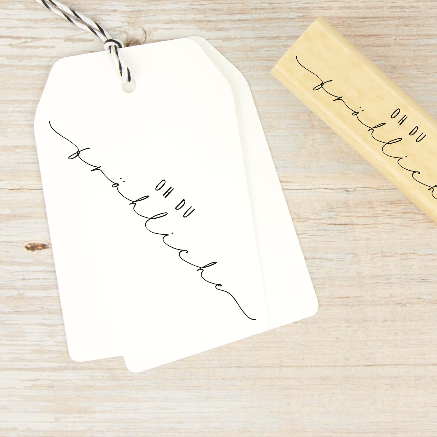 Filigraner Stempel "Oh Du Fröhliche"