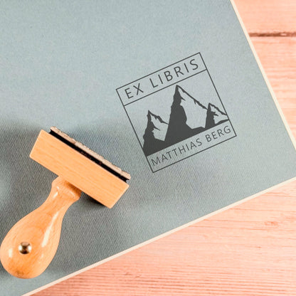 Ex Libris - Stempel "Bergliebe" - IN LOVE WITH PAPER