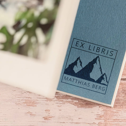 Ex Libris - Stempel "Bergliebe" - IN LOVE WITH PAPER