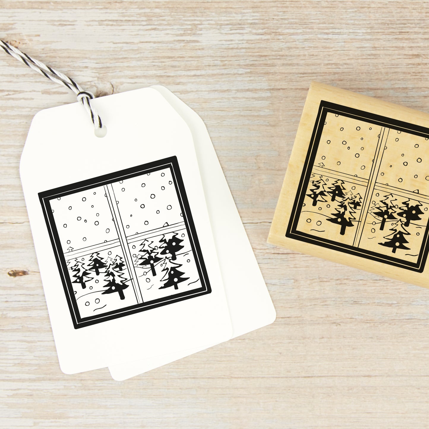 Stempel "Winterfenster"