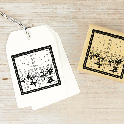 Stempel "Winterfenster"