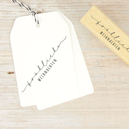 Filigraner Stempel "Fröhliche Weihnachten" - IN LOVE WITH PAPER