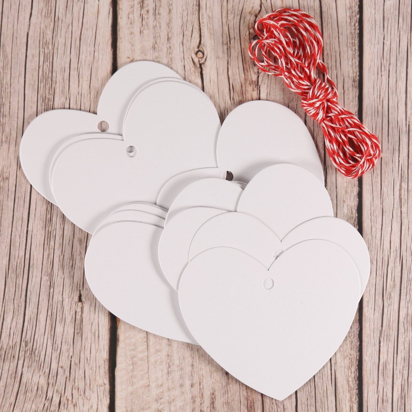 Geschenkanhänger Herzen (20 Stück)