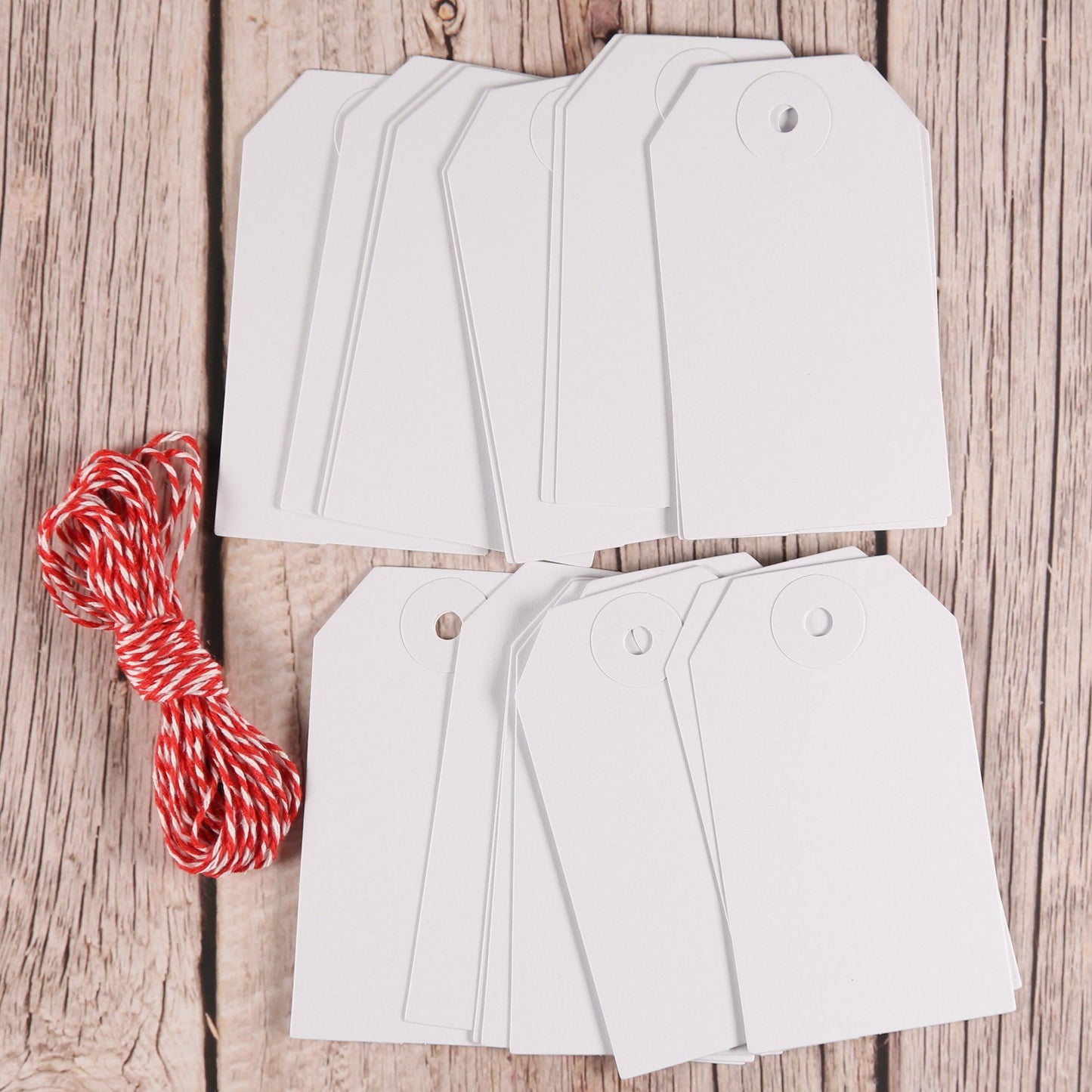 Geschenkanhänger weiß (20 Stück)