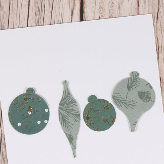 Großer Motivstanzer "Weihnachtskugeln"