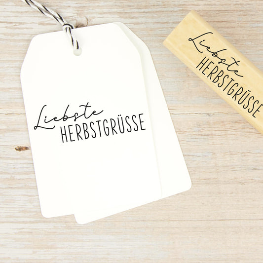 Herbststempel "Liebste Herbstgrüsse" - IN LOVE WITH PAPER