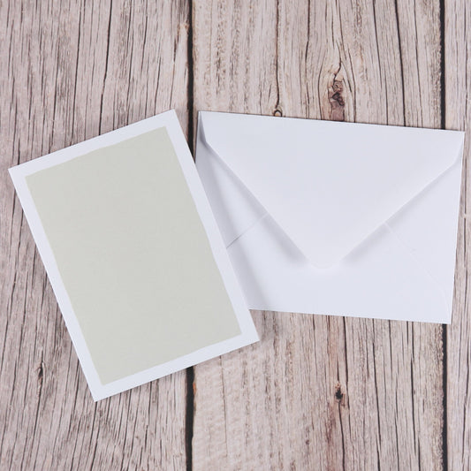 Klappkarten - Set "Frame" zum Selbstbestempeln (Sandbeige) - A7 - IN LOVE WITH PAPER