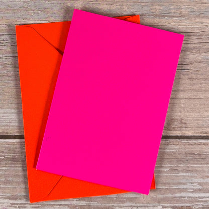 Klappkarten - Set Neon - Mix DIN A7 (24teilig) - IN LOVE WITH PAPER