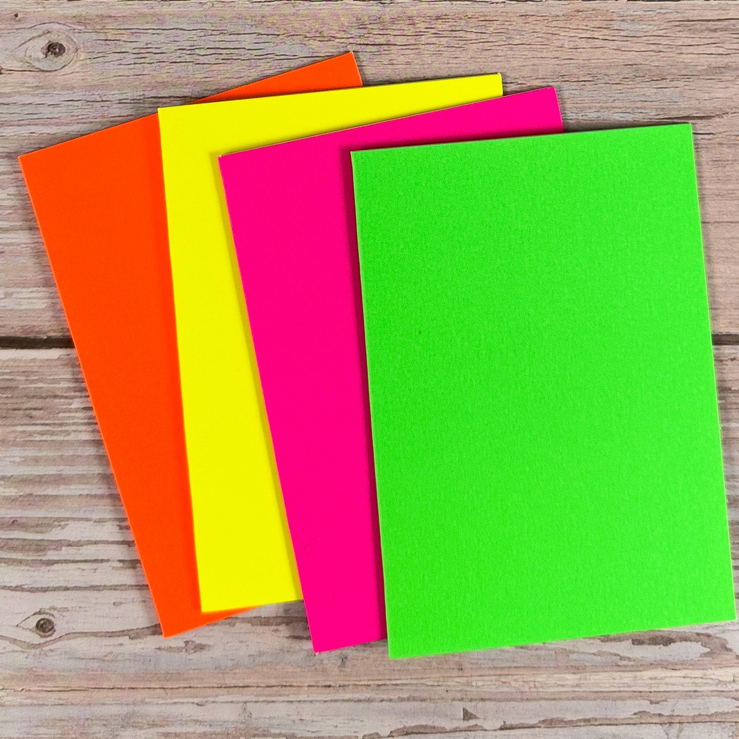 Klappkarten - Set Neon - Mix DIN A7 (24teilig) - IN LOVE WITH PAPER