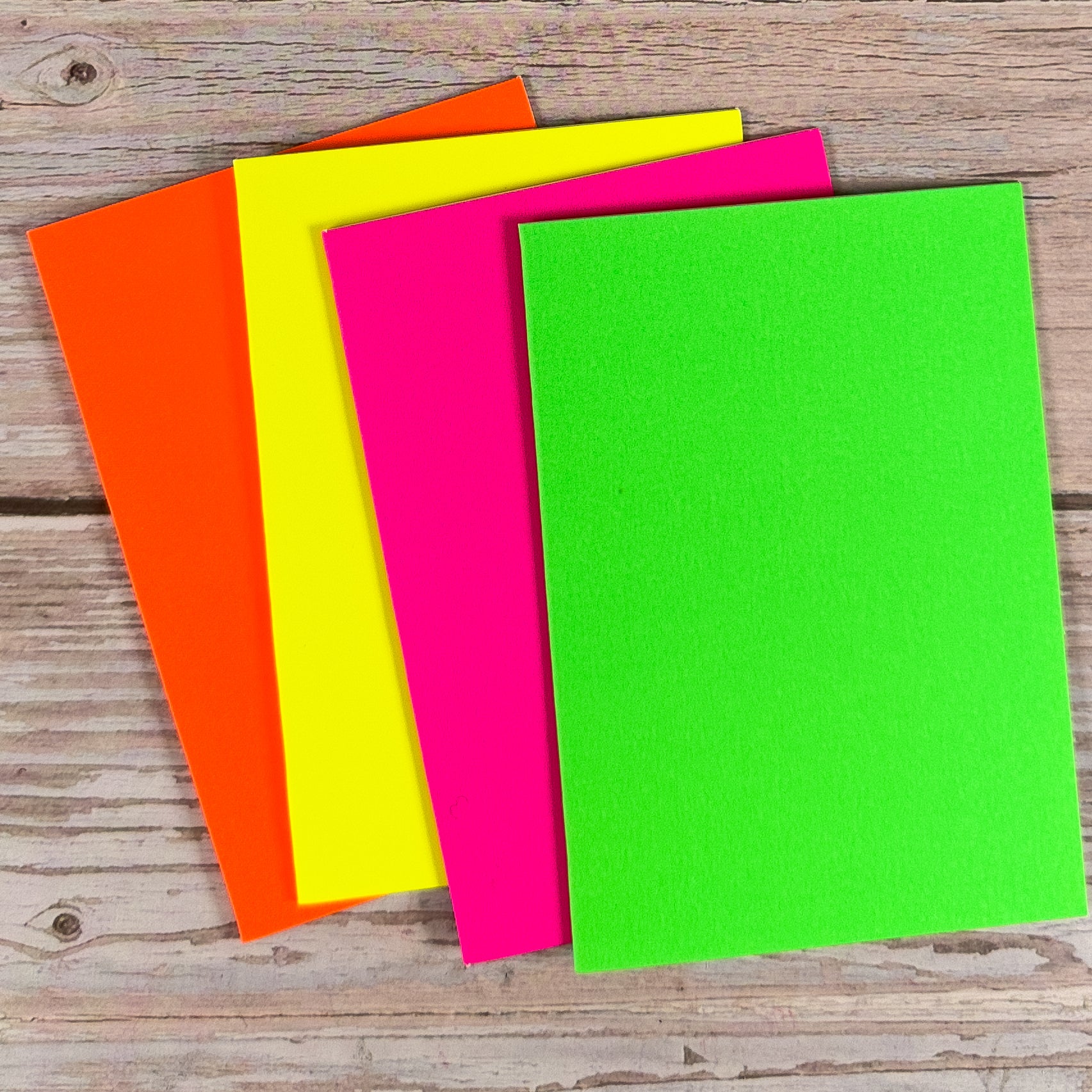 Klappkarten - Set Neon - Mix DIN A7 (24teilig) - IN LOVE WITH PAPER