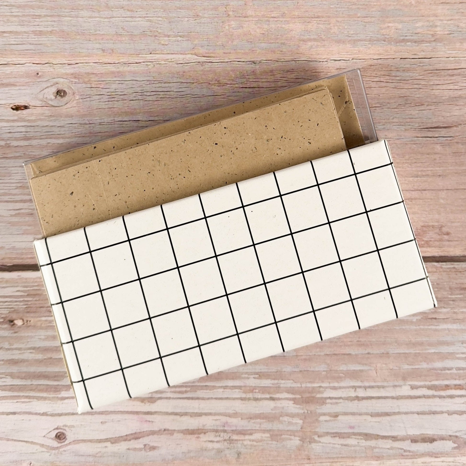 Klappkarten - Set Recyclingpapier braun DIN A7 (20teilig) - IN LOVE WITH PAPER