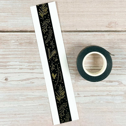 Masking - Tape Nostalgic Christmas (schwarz/gold) - IN LOVE WITH PAPER