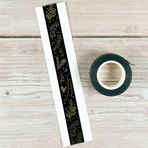 Masking-Tape Nostalgic Christmas (schwarz/gold)