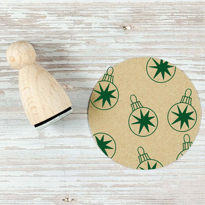 Maxi Ministempel "Christbaumkugel mit Stern" - IN LOVE WITH PAPER