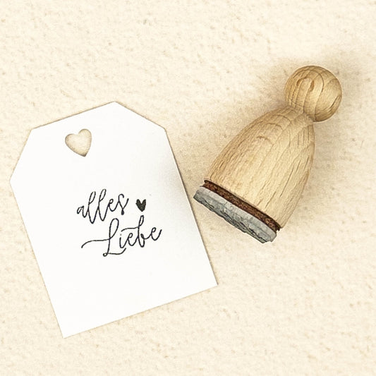 Ministempel "alles Liebe" - IN LOVE WITH PAPER