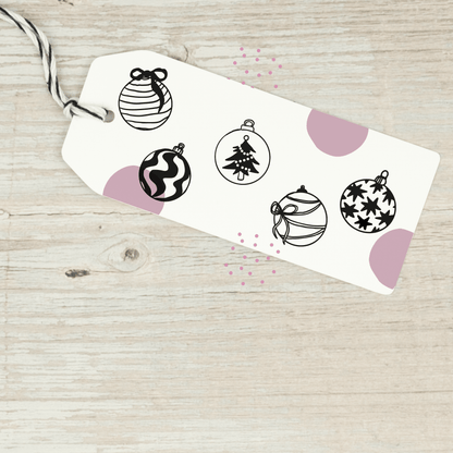 Ministempel - Set "Christbaumkugeln 2" - IN LOVE WITH PAPER