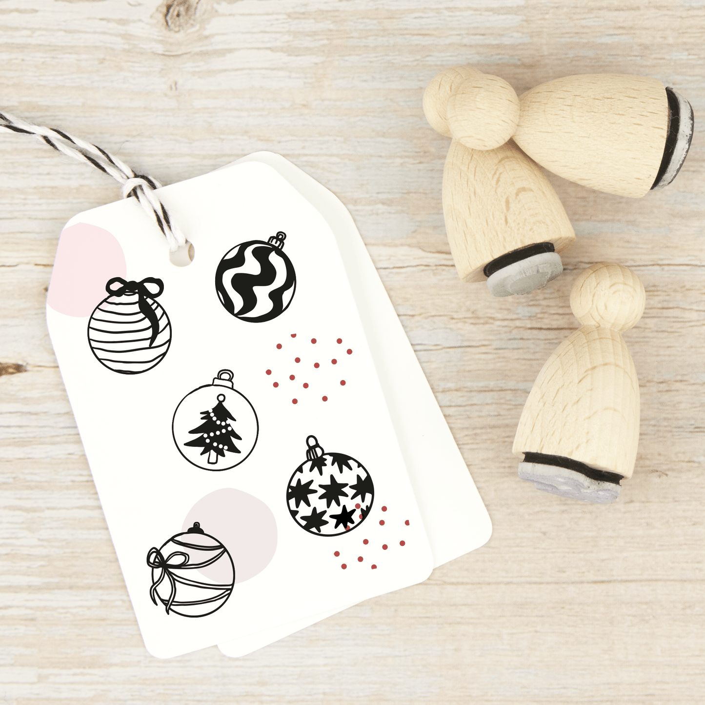 Ministempel - Set "Christbaumkugeln 2" - IN LOVE WITH PAPER