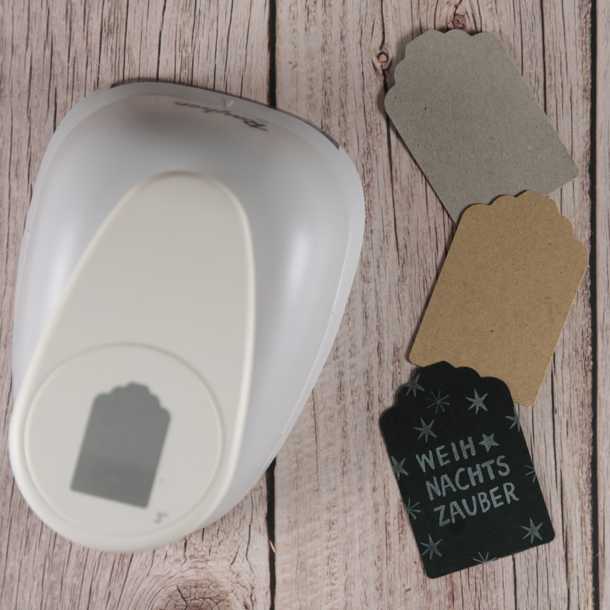 Motivstanzer "Etikett" (68 x 45 mm)