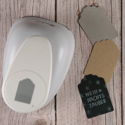 Motivstanzer "Etikett" (68 x 45 mm)