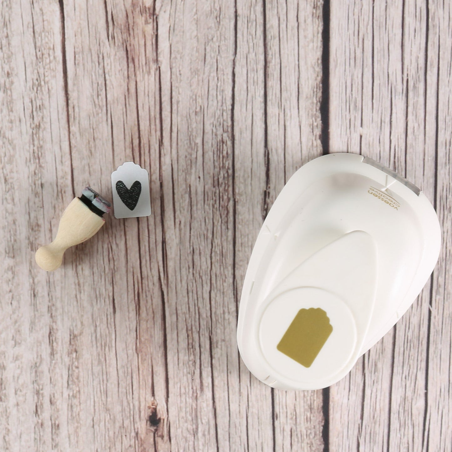 Motivstanzer "Etikett" Mini 1,5 cm