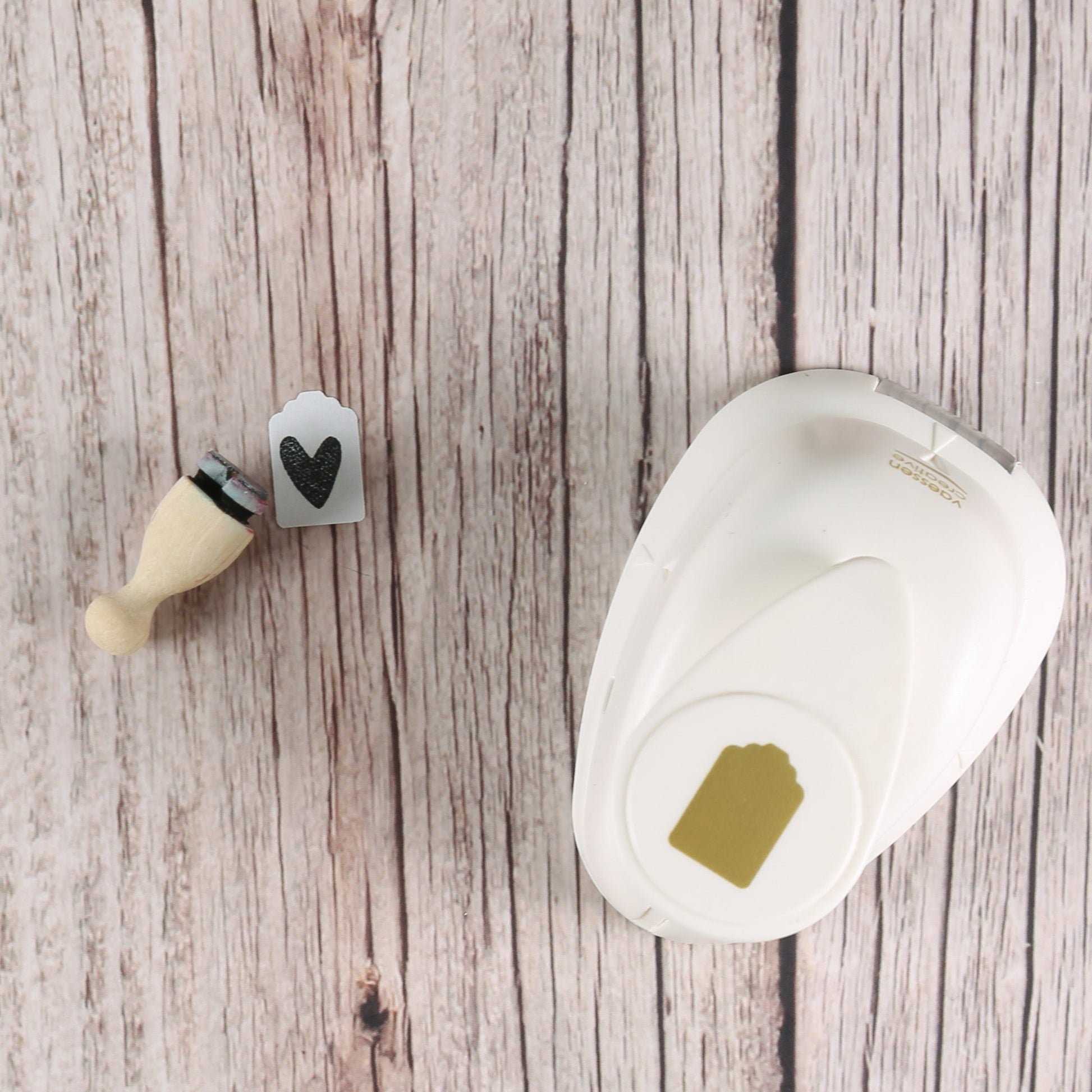 Motivstanzer "Etikett" Mini 1,5 cm