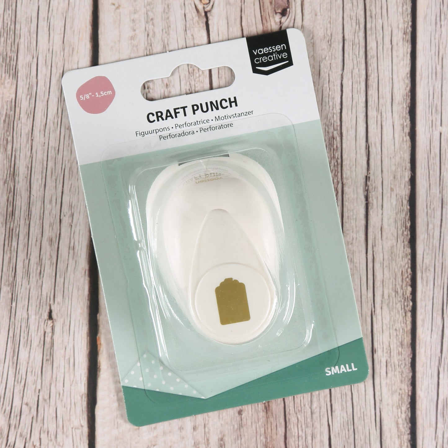 Motivstanzer "Etikett" Mini 1,5 cm