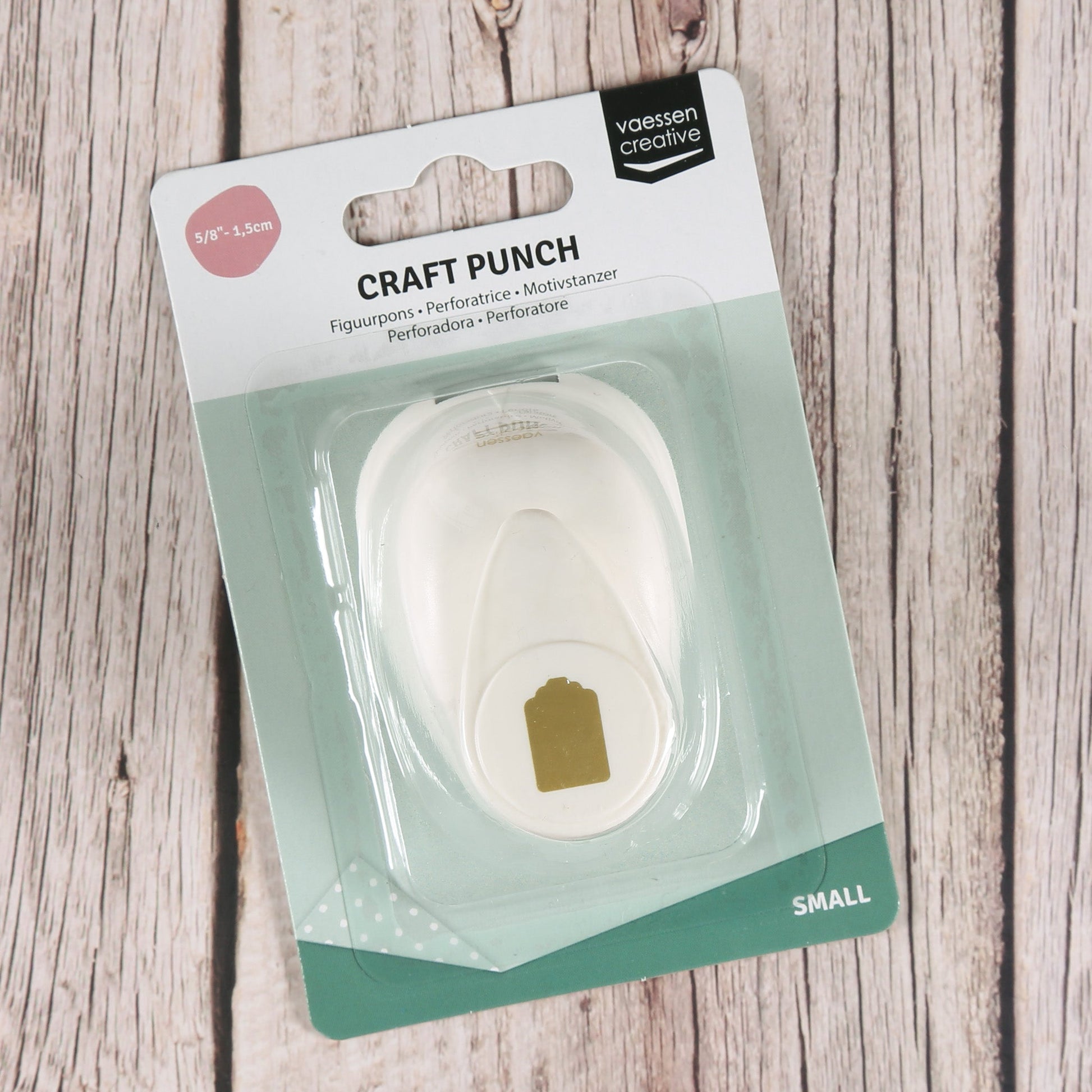 Motivstanzer "Etikett" Mini 1,5 cm