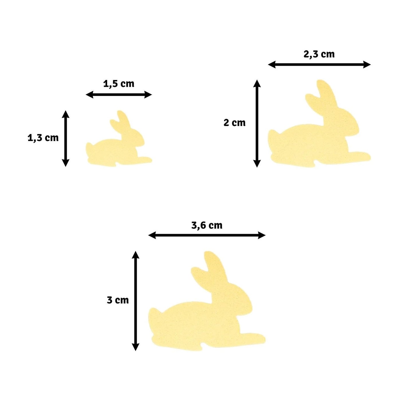 Motivstanzer-Set "Kaninchen" in drei Größen