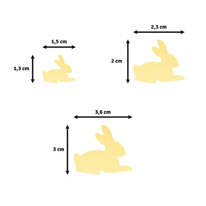 Motivstanzer-Set "Kaninchen" in drei Größen
