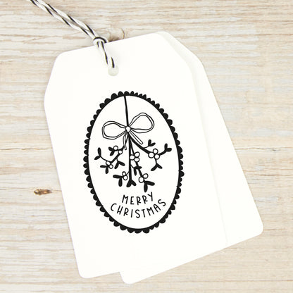 Stempel "Weihnachtsemblem mit Mistelzweig"