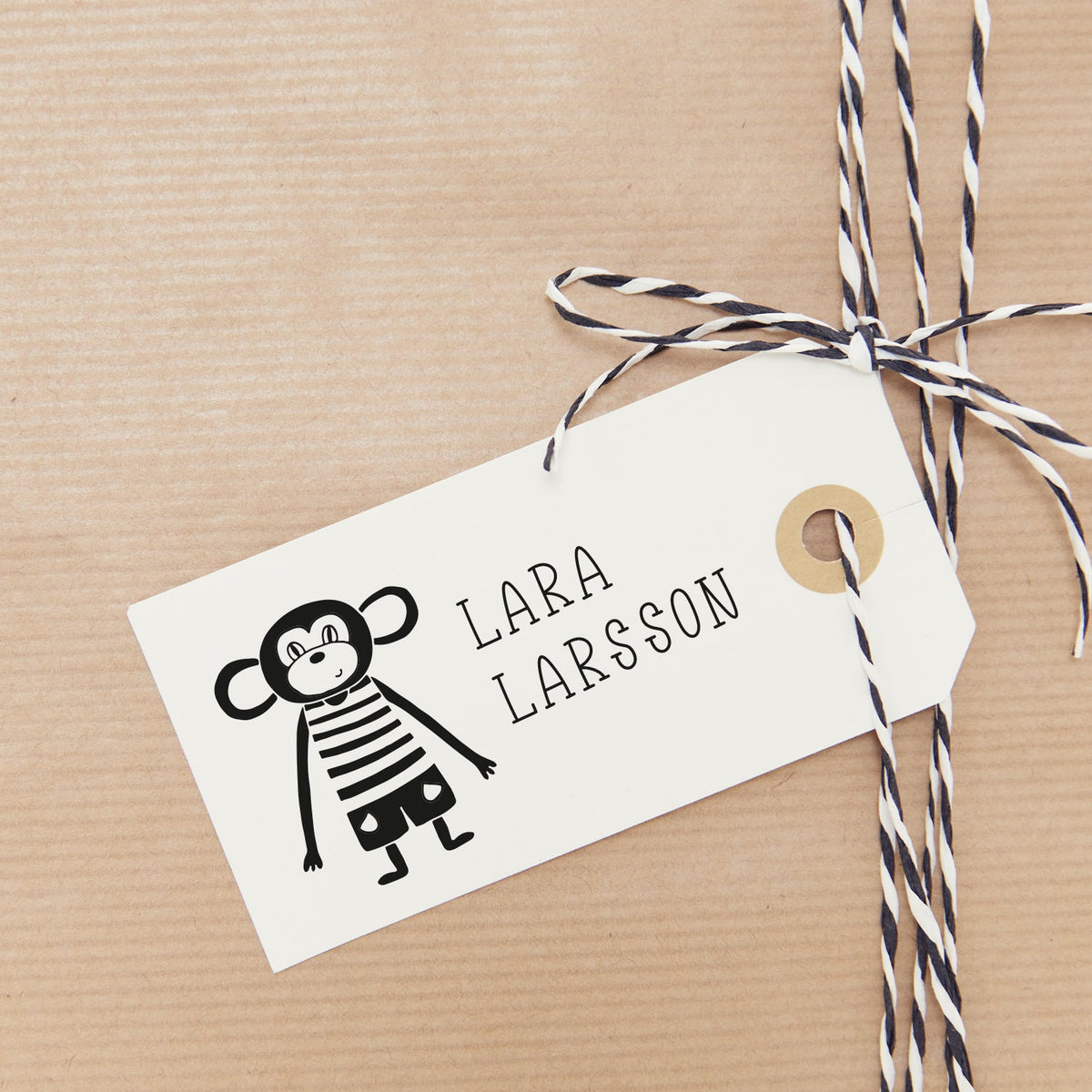Namensstempel "Affenspaß" - IN LOVE WITH PAPER