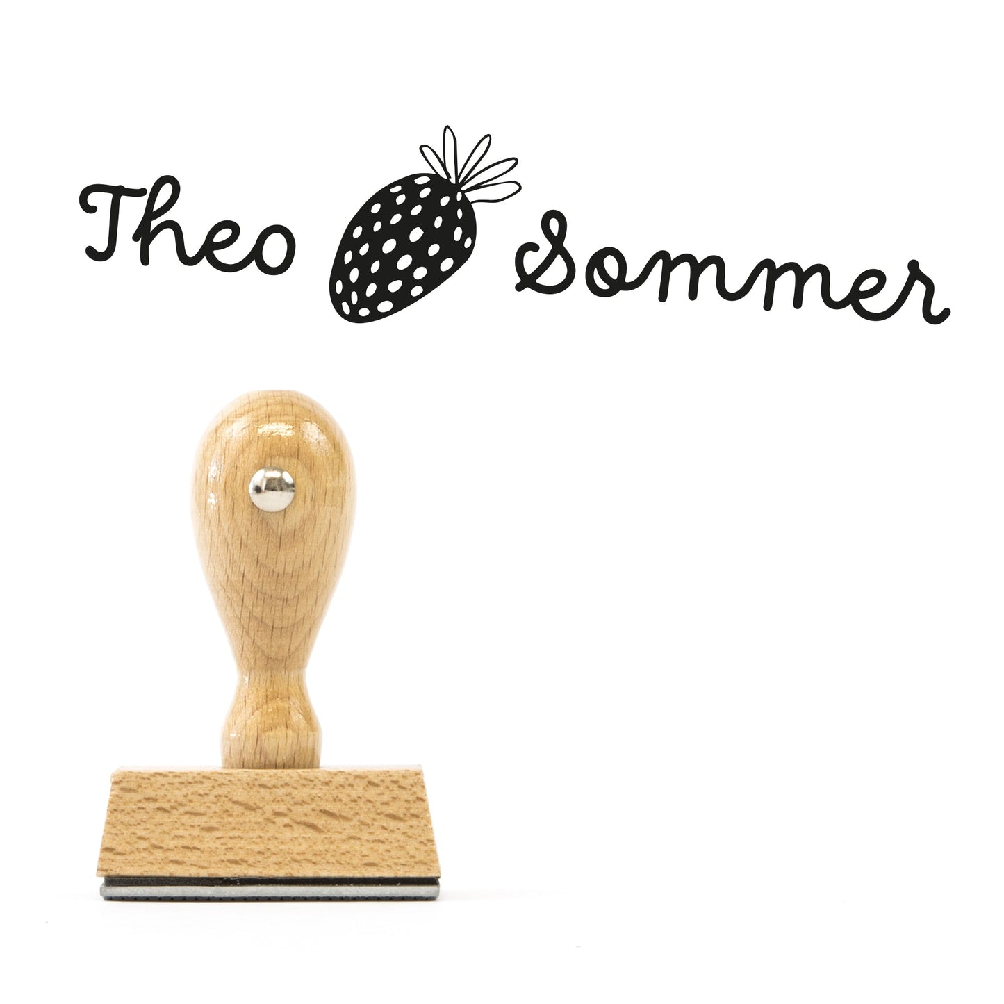Namensstempel "Erdbeere" - IN LOVE WITH PAPER