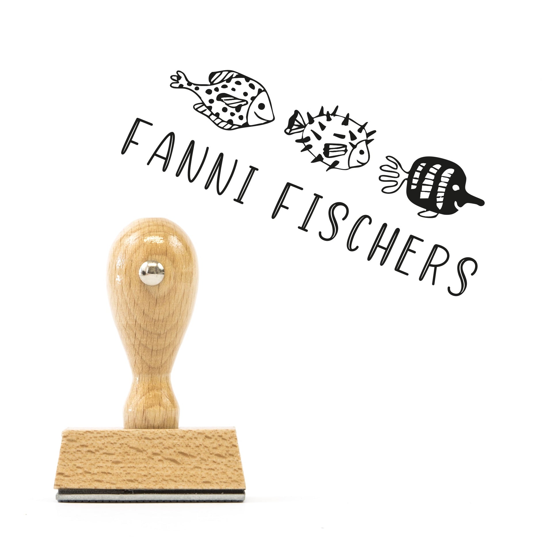 Namensstempel "Fischers Fritze" - IN LOVE WITH PAPER