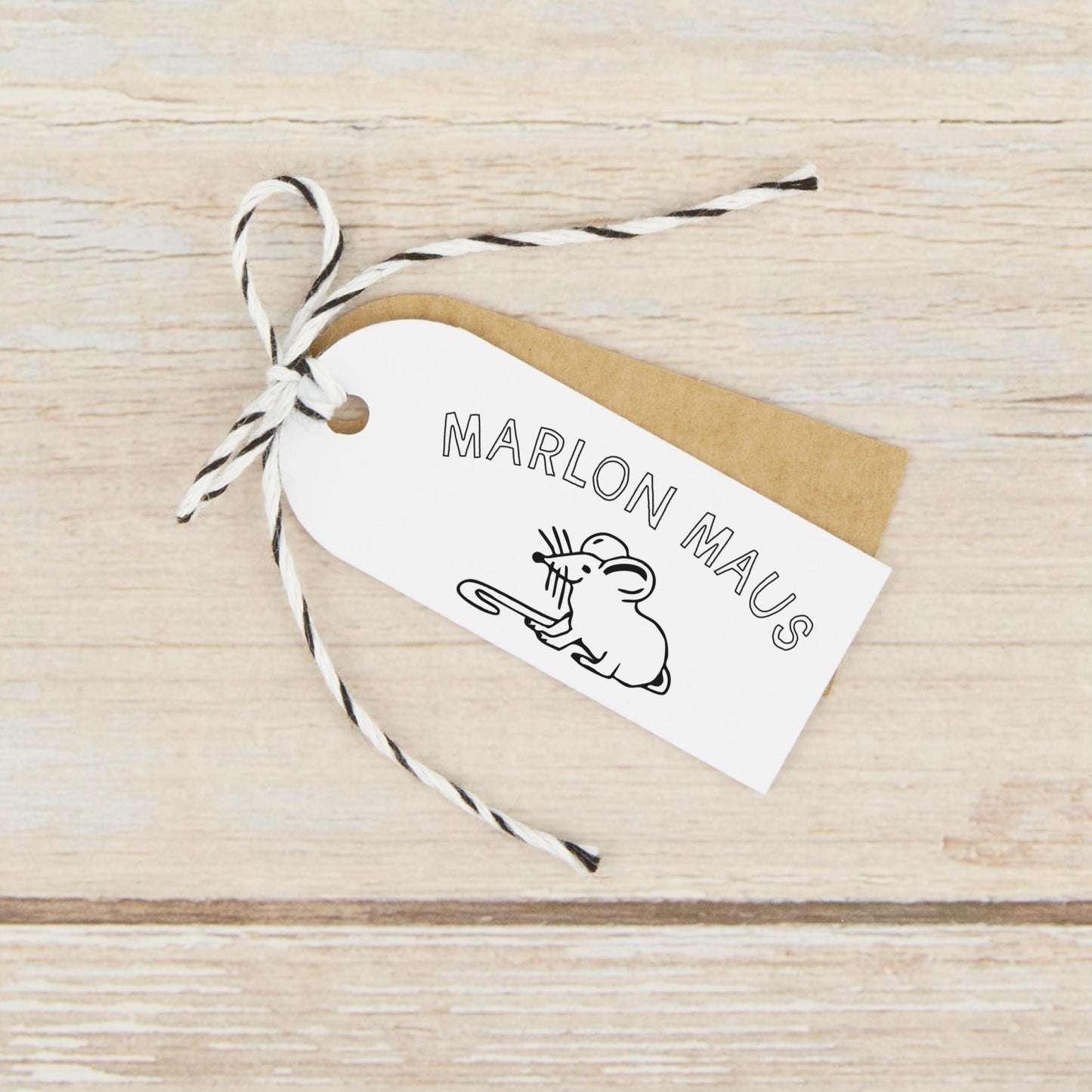 Namensstempel "Maus" - IN LOVE WITH PAPER