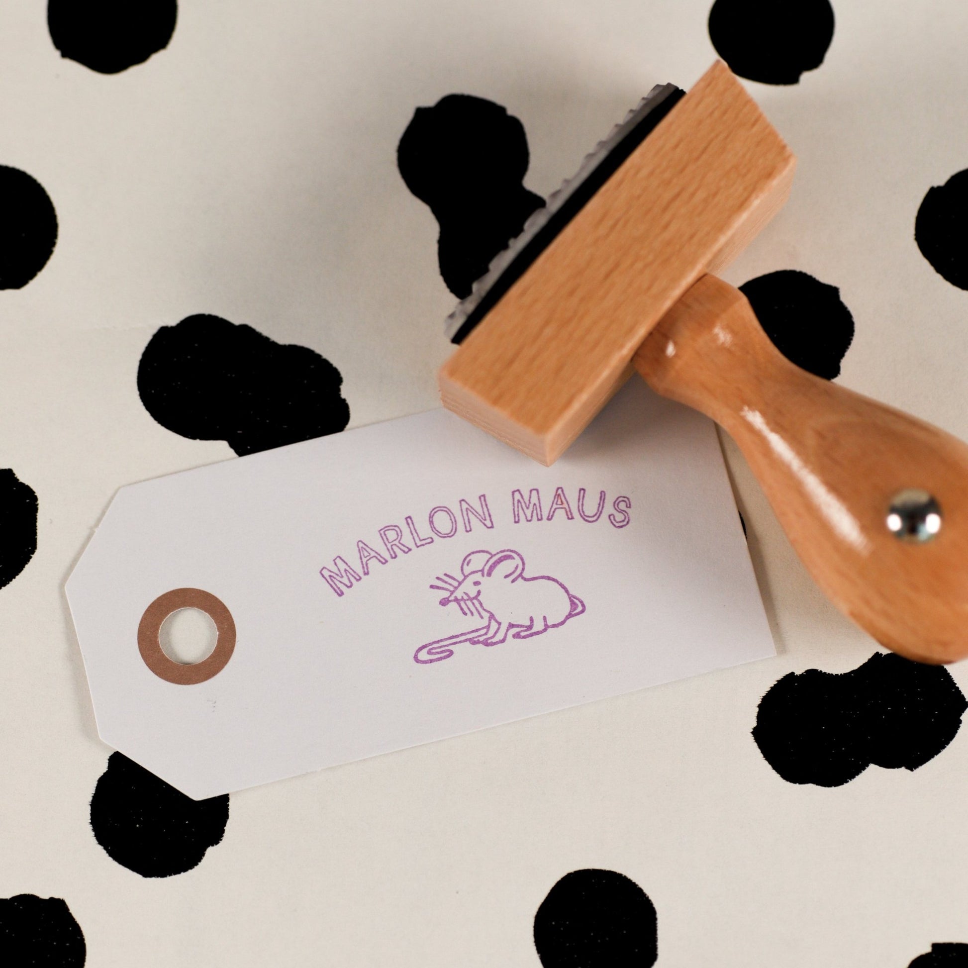 Namensstempel "Maus" - IN LOVE WITH PAPER