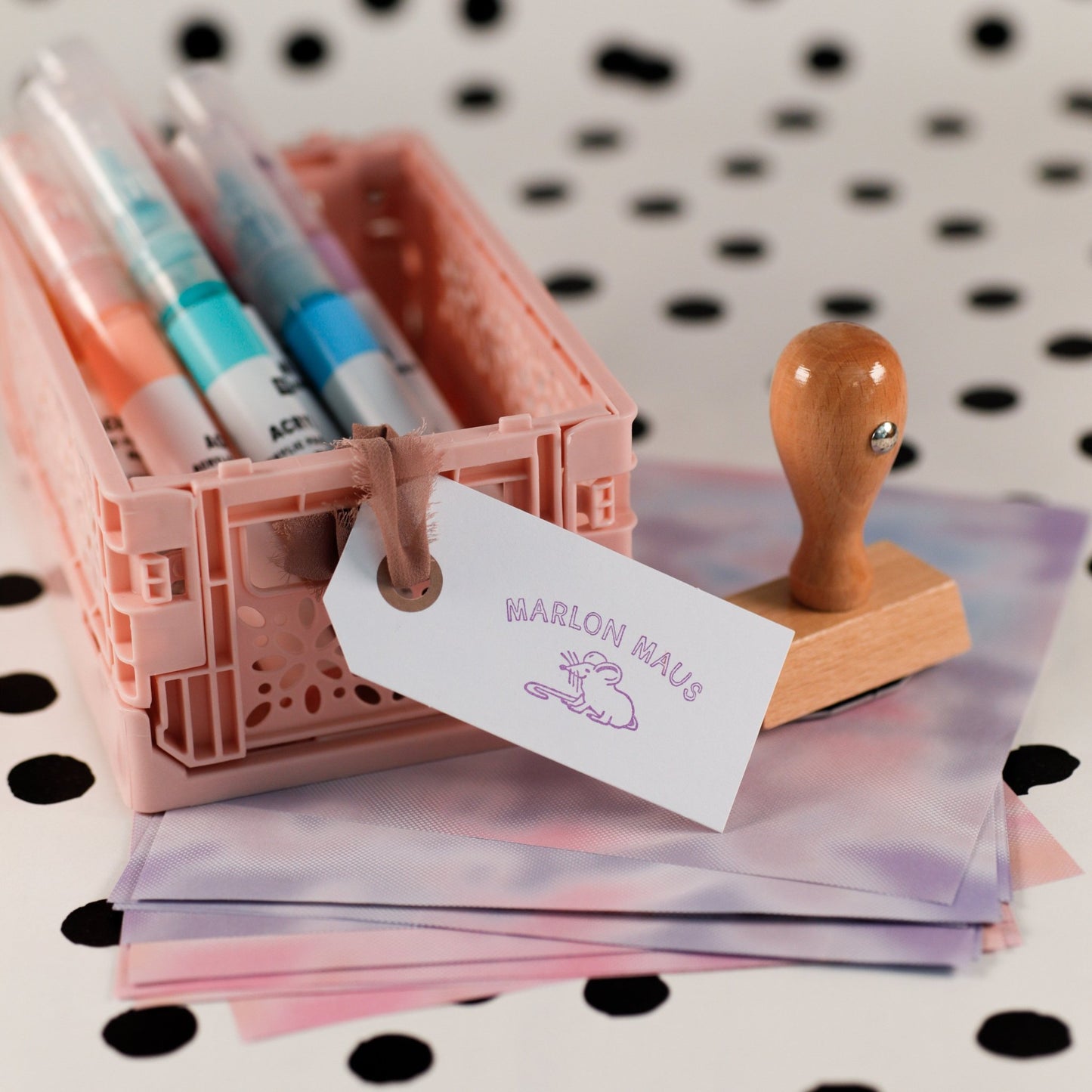 Namensstempel "Maus" - IN LOVE WITH PAPER