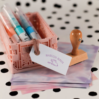Namensstempel "Maus" - IN LOVE WITH PAPER