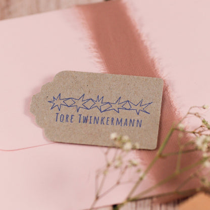 Namensstempel "Stars" - IN LOVE WITH PAPER
