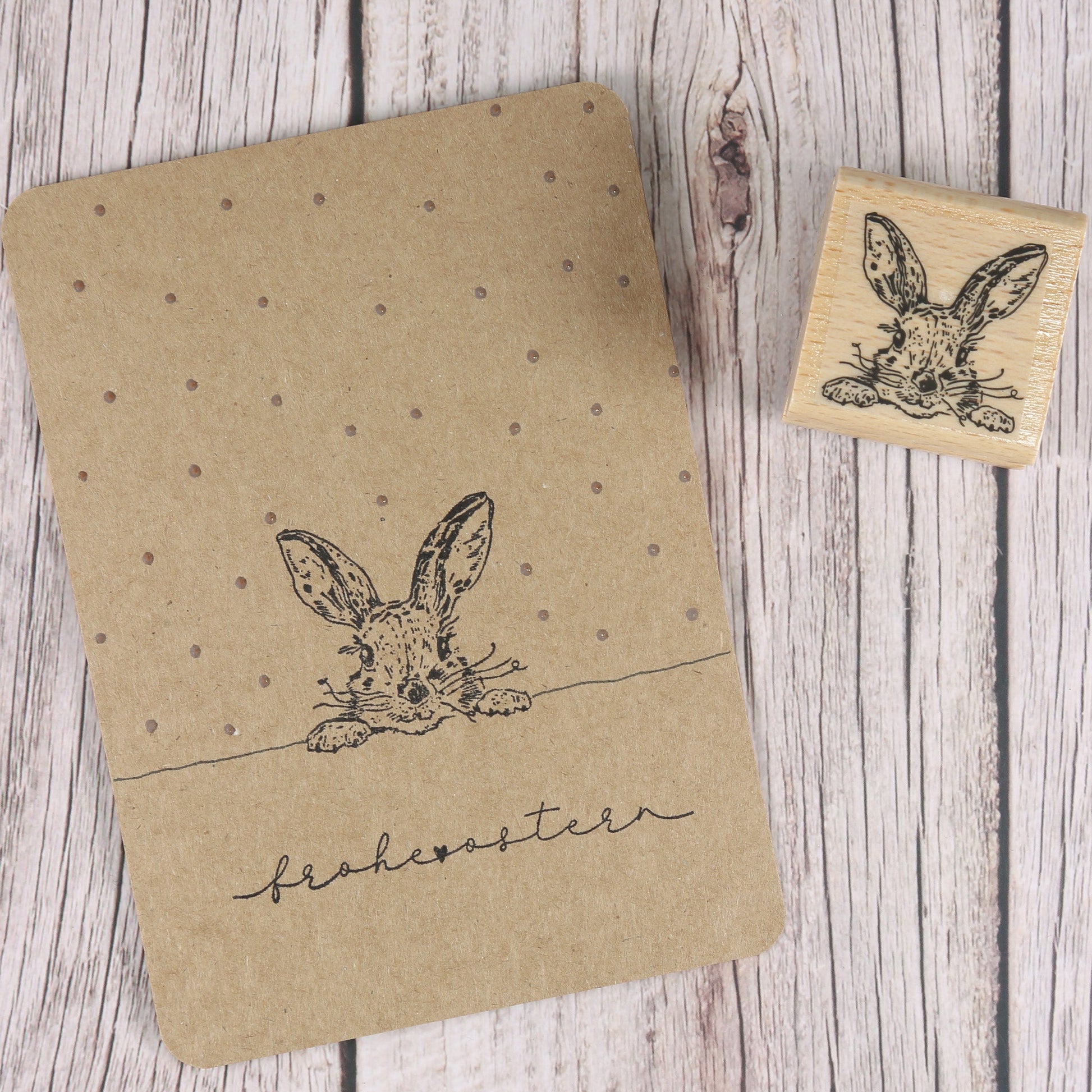 Osterstempel "Frecher Hase"