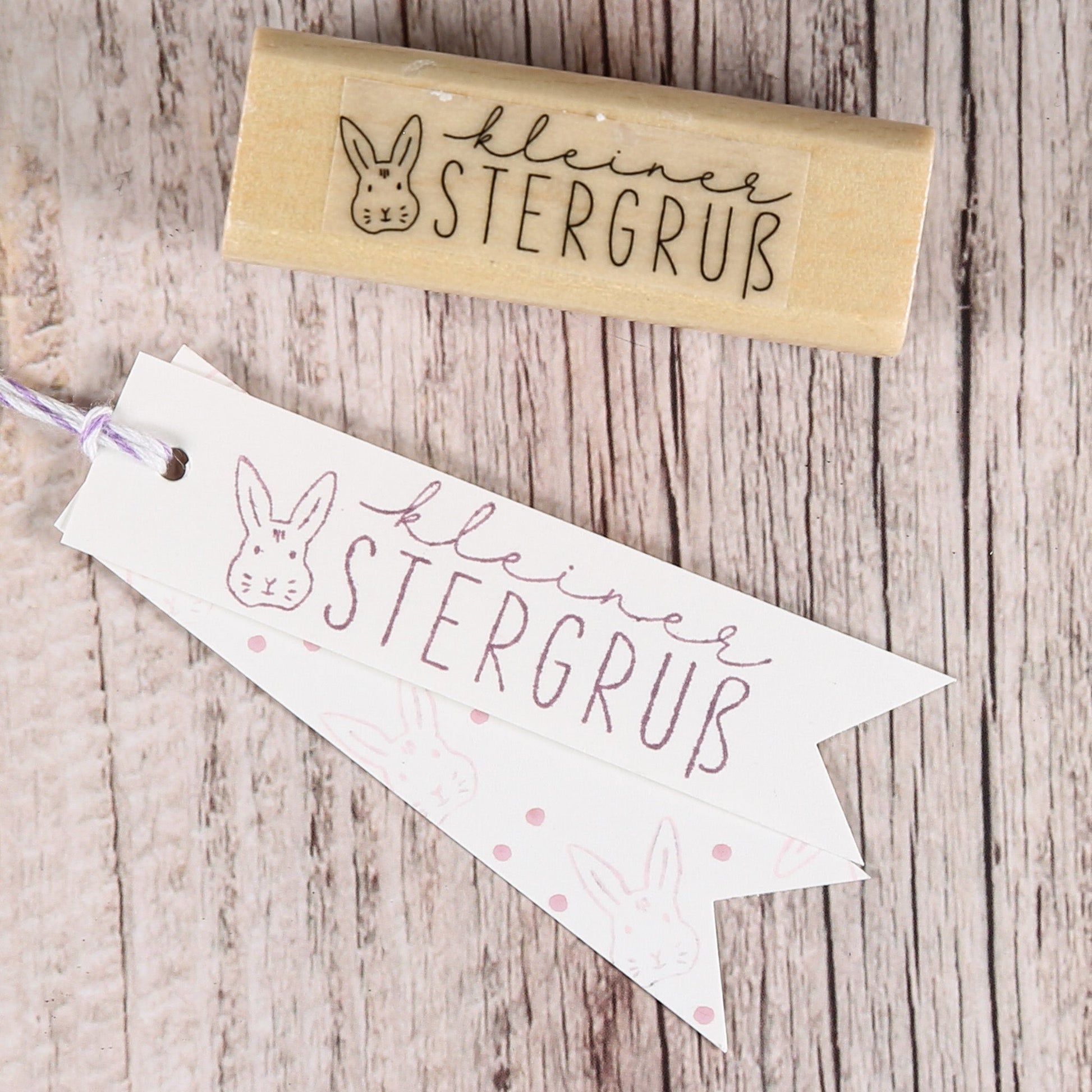 Osterstempel "kleiner Ostergruß"