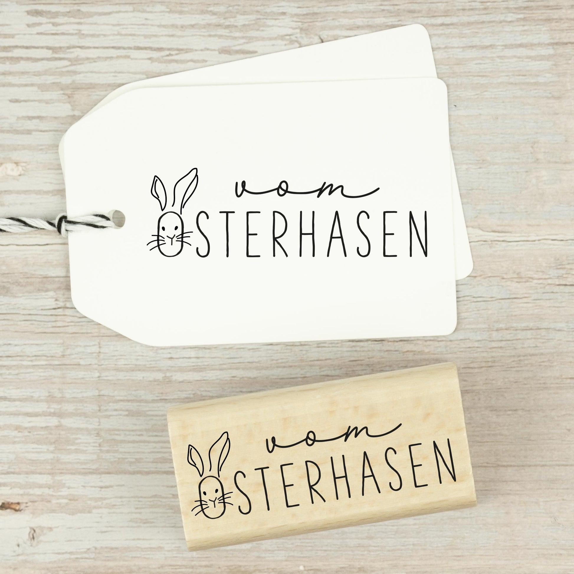 Osterstempel "vom Osterhasen"