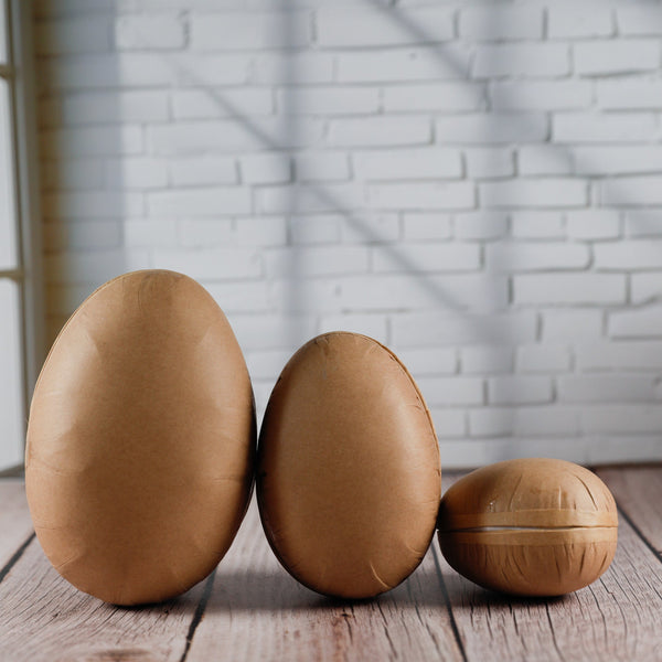 Pappmaché Eier natur (3er Set) - IN LOVE WITH PAPER