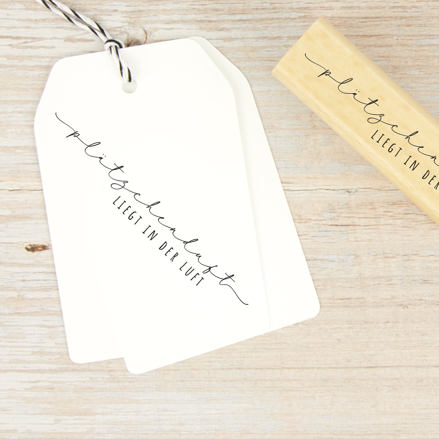 Filigraner Stempel "Plätzchenduft liegt in der Luft"