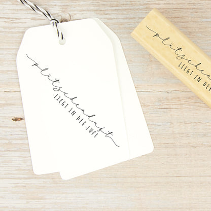 Filigraner Stempel "Plätzchenduft liegt in der Luft"