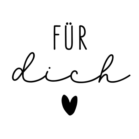 Prägestempel "Für Dich" mit Herz