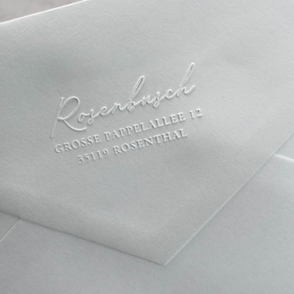 Prägestempel "Rosenthal" (mit Adresse)