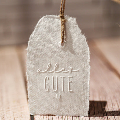 Prägestempel "Alles Gute" - IN LOVE WITH PAPER